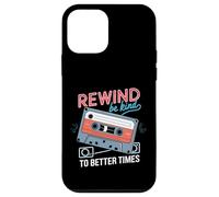 Carcasa para iPhone 12 Mini Rewind Be Kind To Better Times Casete Retro
