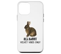 Carcasa para iPhone 12 Mini Rex Rabbit Velvet Vibes Solo para fanáticos de Mascotas y Animales