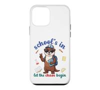 Carcasa para iPhone 12 Mini River Otter Regreso a la Escuela Vibra Escuelas En Que Comience el Caos