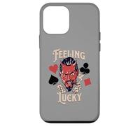Carcasa para iPhone 12 Mini Rockabilly Feeling Lucky Devil Dice 50 Retro Vintage Casino