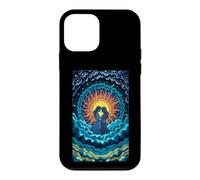 Carcasa para iPhone 12 Mini Romántico Pareja Sol Luna Amor Celestial Unión Estrel