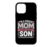 Carcasa para iPhone 12 Mini Ropa Divertida para el día de la Madre I'm A Proud-Mom de Hijo a mamá