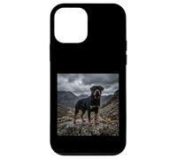 Carcasa para iPhone 12 Mini Rottweiler Montaña Paisaje Dramático Cielo Escena al Aire Libre