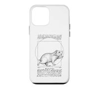 Carcasa para iPhone 12 Mini Rueda de hámster Divertido Hombre Vitruvio irónico Leonardo Da Vinci