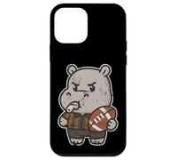 Carcasa para iPhone 12 Mini Rugby Hippo Árbitro Dibujos Animados