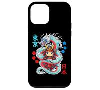 Carcasa para iPhone 12 Mini Samurai de Anime Kawaii Protegido por dragón japonés