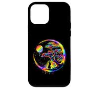 Carcasa para iPhone 12 Mini Samurai Silueta Árbol Luna Arte Japonés Ilustración