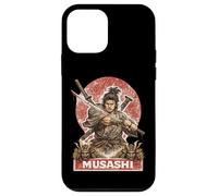 Carcasa para iPhone 12 Mini Samurai Warrior Musashi, Luchador de Espadas japonés