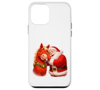 Carcasa para iPhone 12 Mini Santa compartiendo Secretos con Caballo