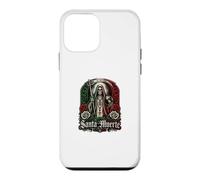Carcasa para iPhone 12 Mini Santa Muerte México Guadalupe Rosario Rosas Santo Popular