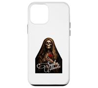 Carcasa para iPhone 12 Mini Santa Muerte Oscuro Folk Santo Primer Plano Arte