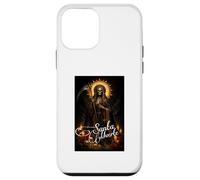 Carcasa para iPhone 12 Mini Santa Muerte Santo Icono con guadaña y Rosa