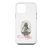 Carcasa para iPhone 12 Mini Santa Muerte Scythe Globe Reloj de Arena Roses Folk Saint