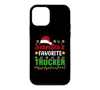 Carcasa para iPhone 12 Mini Santa's Favorite Trucker Funny Christmas Trucker Xmas