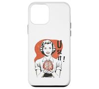 Carcasa para iPhone 12 Mini Sarcastic Retro Use It Brain Funny Psychology Mind 1950s