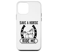 Carcasa para iPhone 12 Mini Save A Horse Ride Me Divertido Paseo a Caballo Entre Vaquero y Vaquera