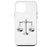 Carcasa para iPhone 12 Mini Scales of Justice Libra Star Sign Legal Gift Abogado Juez