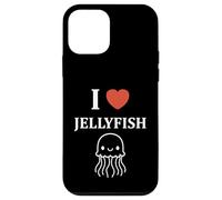 Carcasa para iPhone 12 Mini Sea Animals Jellyfish Cute Simple I Love Jellyfish
