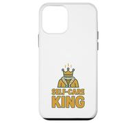 Carcasa para iPhone 12 Mini Self Care Dad SPA Day Bienestar de los Hombres Humor Bienestar Relajado Bienestar