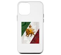 Carcasa para iPhone 12 Mini Shir o Khorshid, Pahlavi, León de Alfombra Persa y Sol