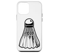 Carcasa para iPhone 12 Mini Shuttlecock Birdie Sketch Entrenador de bádminton