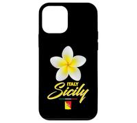 Carcasa para iPhone 12 Mini Sicily Italy Tropical Flower Yellow Frangipani Aesthetic Art
