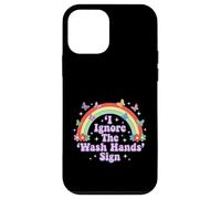 Carcasa para iPhone 12 Mini Signo de Humor Divertido para Adultos I Ignore The 'Wash Hands