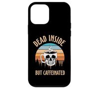 Carcasa para iPhone 12 Mini Skeleton Coffee Dead Inside Retro Baristas Coffee Lover