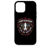 Carcasa para iPhone 12 Mini Solo Colgando con MIS HEIFERS Funny Cow Farm Friends Meme
