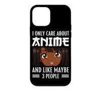 Carcasa para iPhone 12 Mini Solo me Importa el Anime y me Gusta Maybe 3 People Black Anime
