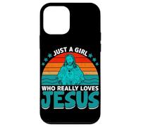 Carcasa para iPhone 12 Mini Solo una Chica Que Realmente ama a Jesús