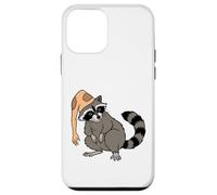 Carcasa para iPhone 12 Mini Sombrero de Piel de Mapache extraño Humor de Halloween para bichos raros