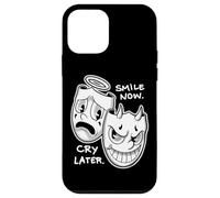 Carcasa para iPhone 12 Mini Sonríe Ahora Llorar Más Tarde Ángel Diablo Feliz Triste Vintage Cartoon