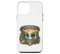 Carcasa para iPhone 12 Mini Souvenir del Sendero de Las Diez Cataratas del Parque Estatal Silver Falls de Oregón