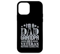 Carcasa para iPhone 12 Mini Soy papá Abuelo y un Veterano Nada me Asusta