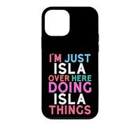 Carcasa para iPhone 12 Mini Soy Solo Isla aquí Haciendo Isla Things Nombre