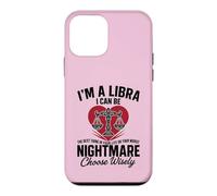 Carcasa para iPhone 12 Mini Soy un Libra Peor Pesadilla Sassy Horóscopo Divertido Zodiaco