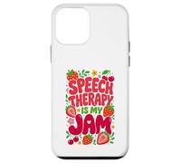 Carcasa para iPhone 12 Mini Speech Therapy is My Jam Boho Floral SLP Speech Therapist
