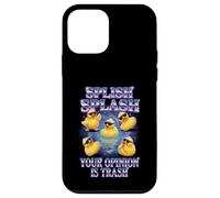 Carcasa para iPhone 12 Mini Splish Splash Your Opinion Is Trash Rubber Duck
