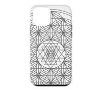 Carcasa para iPhone 12 Mini Sri Yantra/Sri Chakra Símbolo Meditación, Yoga, Trabajo Energético