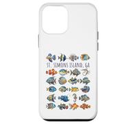 Carcasa para iPhone 12 Mini St Simons Island GA - Diseño de Peces Coloridos