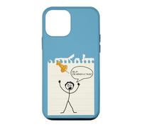 Carcasa para iPhone 12 Mini Stick Figure Under A Tack Funny Stick Hombre Oficina Regalo