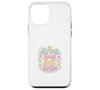 Carcasa para iPhone 12 Mini Strong Soul Soft Smile Floral Diseño Inspirador