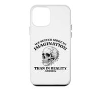 Carcasa para iPhone 12 Mini Sufrimos más en la imaginación: Cita de sabiduría estoica de Séneca