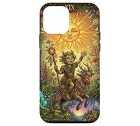 Carcasa para iPhone 12 Mini Sun Tarot Card Fantasy Imp and Goat