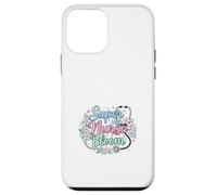 Carcasa para iPhone 12 Mini Super Nurse Bloom Tema Médico Floral