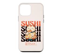 Carcasa para iPhone 12 Mini Sushi Cat Kawaii Neko Chibi Japonés Anime Amante de la Comida