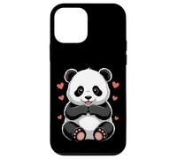 Carcasa para iPhone 12 Mini Sweet Panda con Corazones Kawaii Bear Love Design