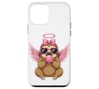 Carcasa para iPhone 12 Mini Sweet Valentine's Day Sloth Angel with Pink Wings