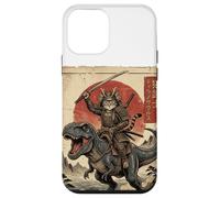Carcasa para iPhone 12 Mini T-Rex Dinosaurio Gato Japonés Puesta de Sol Dino Japón